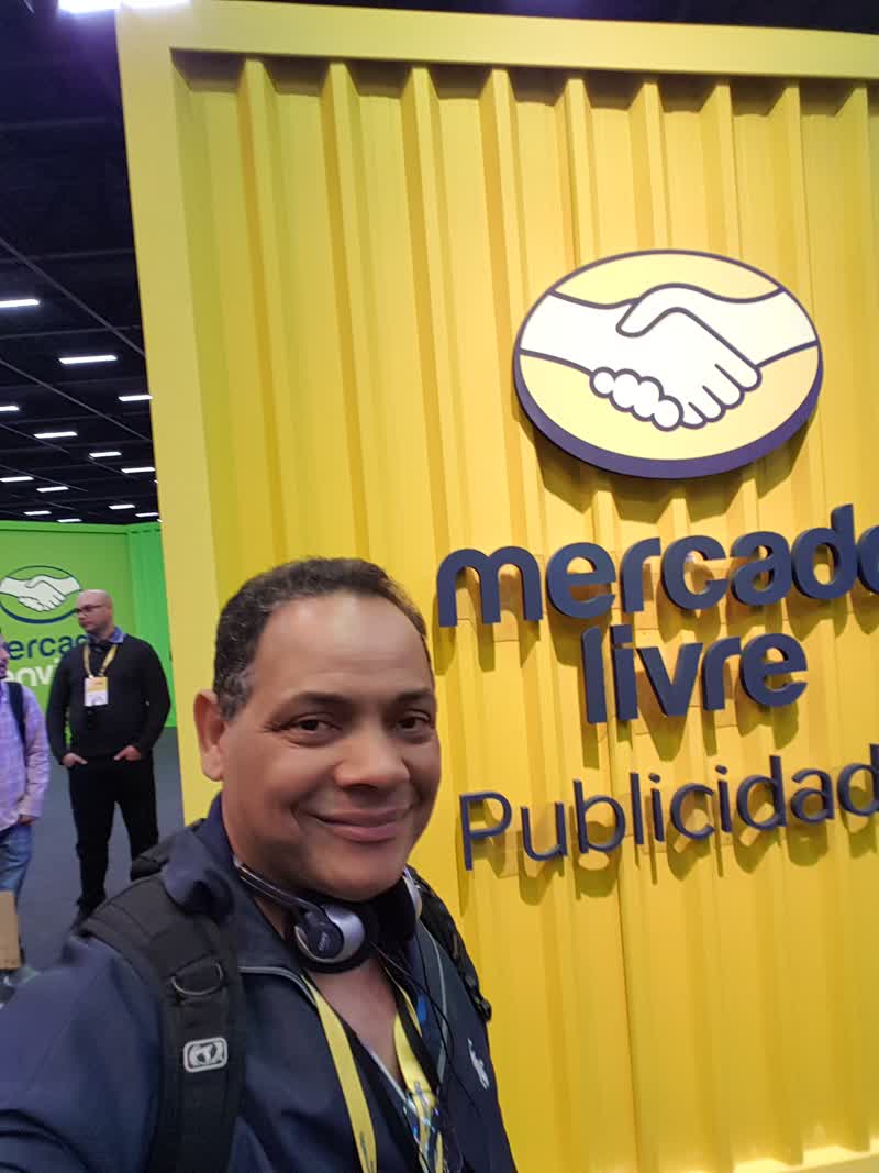 Maurício em evento do Mercado Livre